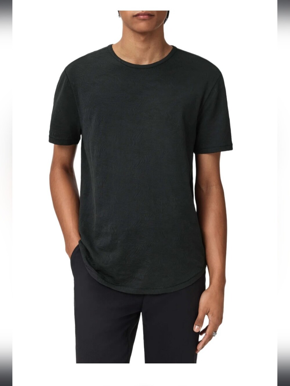 John Varvatos S/S Crew T-Shirt, Black